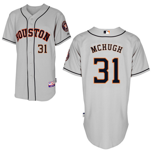 Collin McHugh #31 MLB Jersey-Houston Astros Men's Authentic Road Gray Cool Base Baseball Jersey